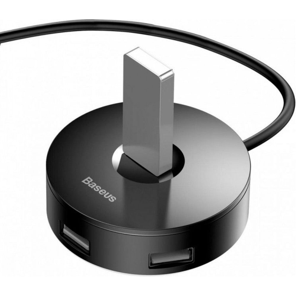 HUB Adapter — Baseus(CAHUB-U01) Airjoy round box (USB3.0 to USB3.0*1+USB2.0*31m — CAHUB-U01 Black