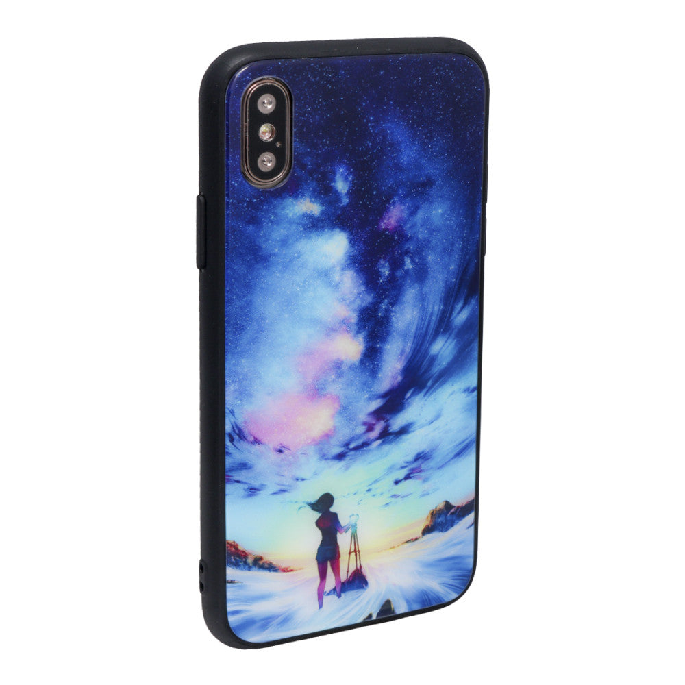 Case + Glass TPU Case — iPhone X ; XS — Night Sky