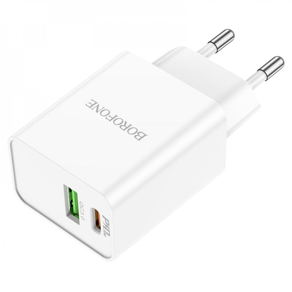 Home Charger | 20W | PD | QC3.0 — Borofone BA69A — White