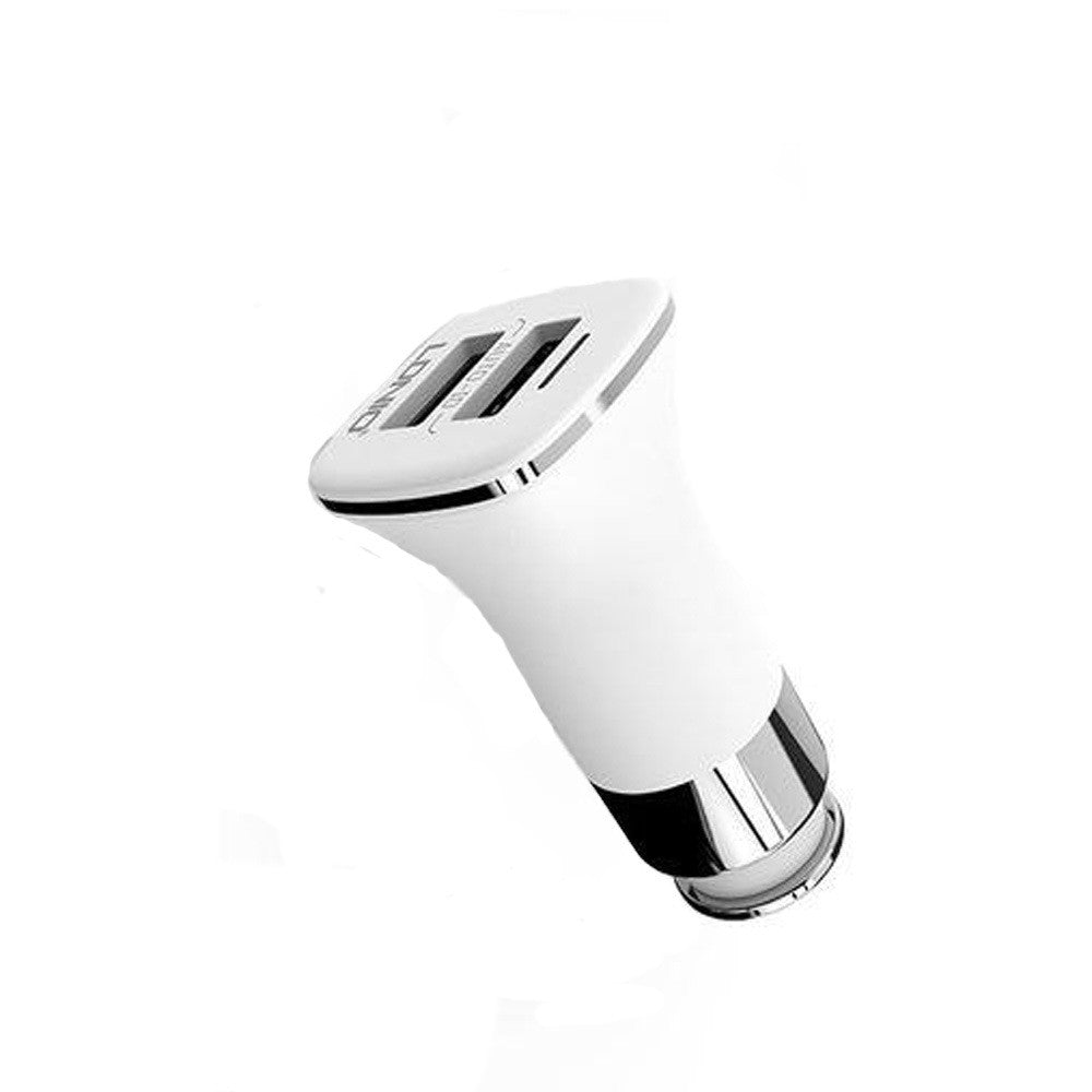 Car Charger | 3.6A | 2U | Lightning Cable (1m) — Ldnio DL-C301 Auto id White