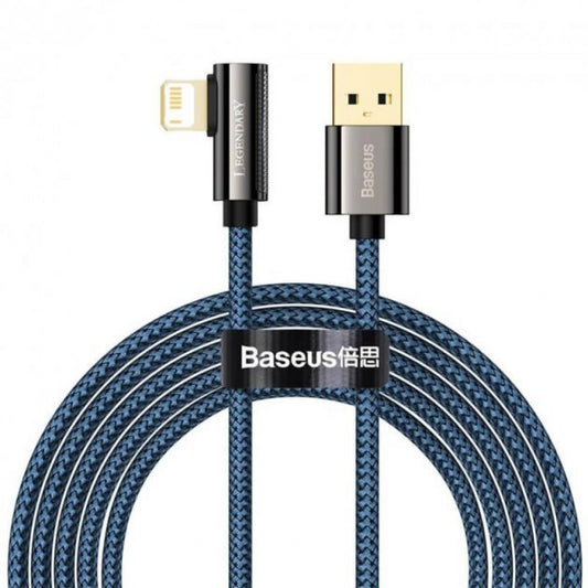 Кабель Lightning 2.4A (2m) — Baseus (CACS000103) Legend Series Elbow — CACS000103 Blue