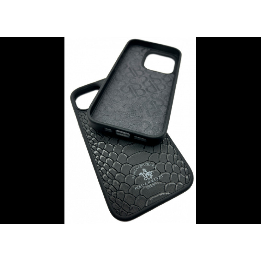 Polo Knight Leather Case — iPhone 15 Plus — Black