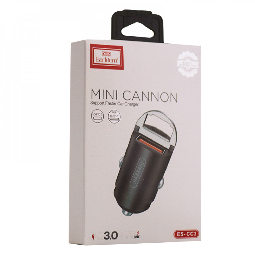 Car Charger | 2.4A | 1U | 1C — Earldom ES-CC3