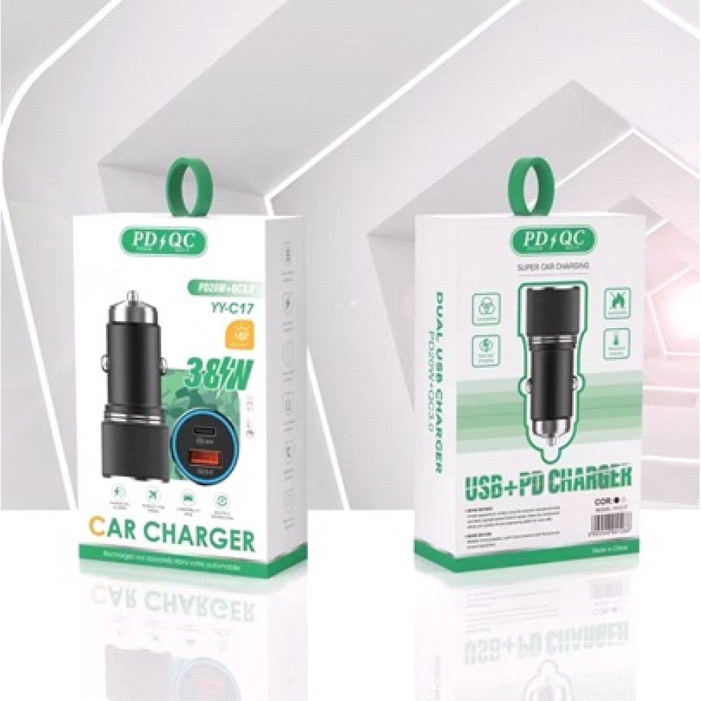 Car Charger | 20W | PD | QC3.0 — YY-C17