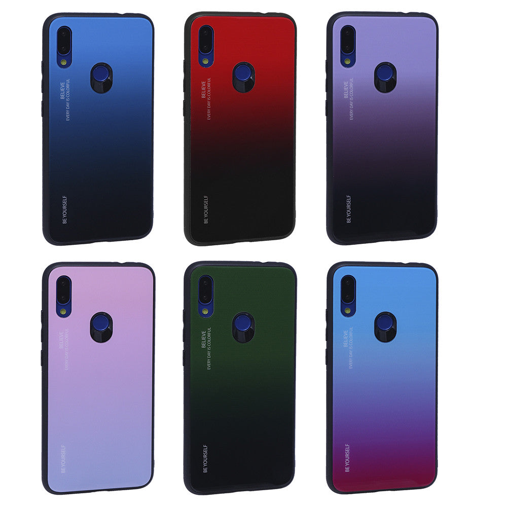 Gradient Glass Case — Xiaomi Redmi Note 7 — Powder