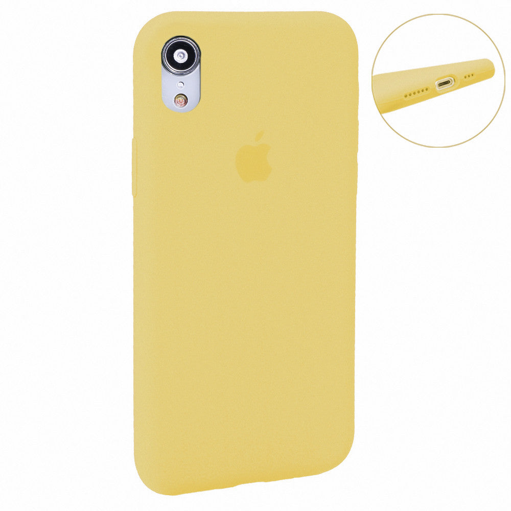 Original Silicone Case Full Size — iPhone Xr — Yellow (4)