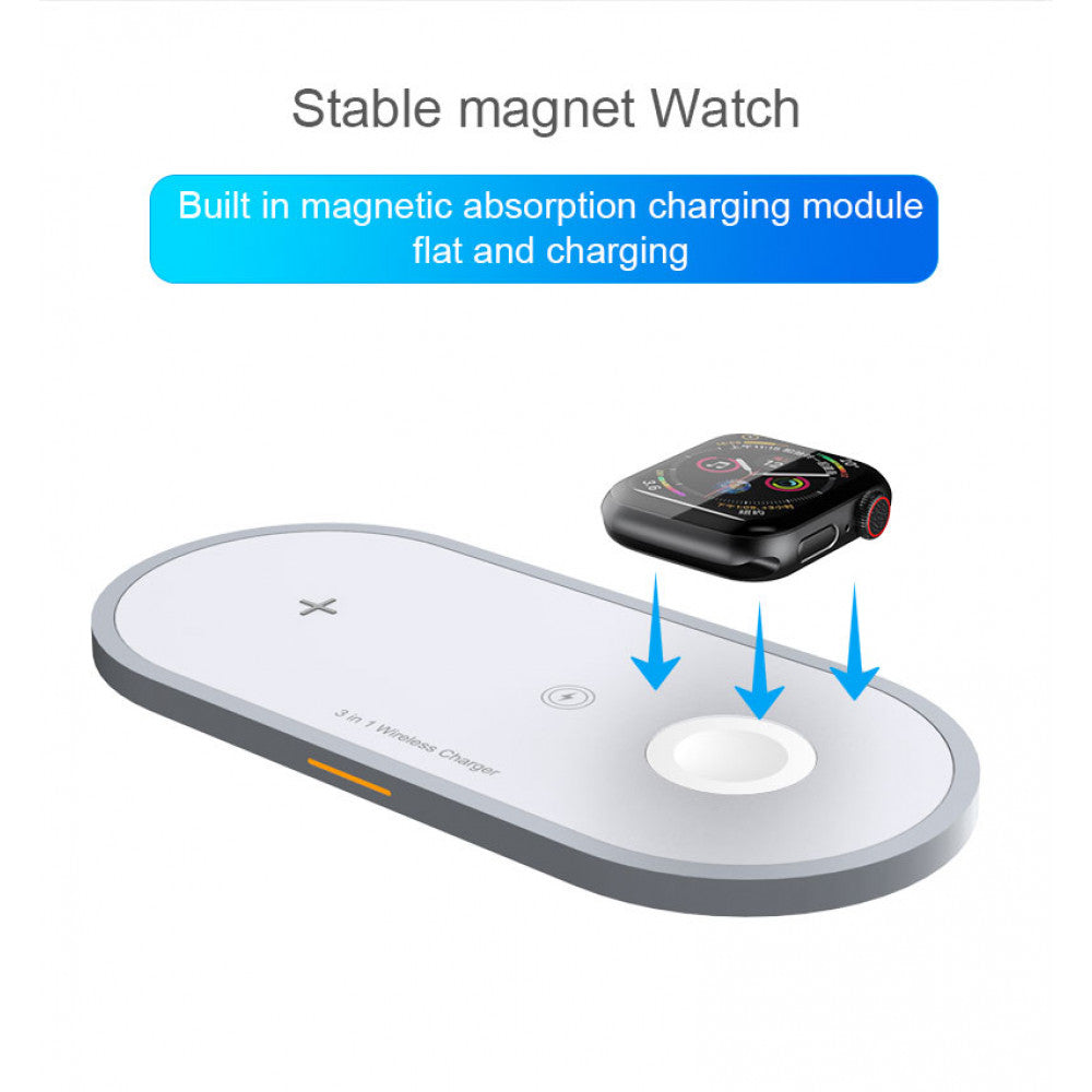 Wireless Charger 3 in 1 — W40 — White