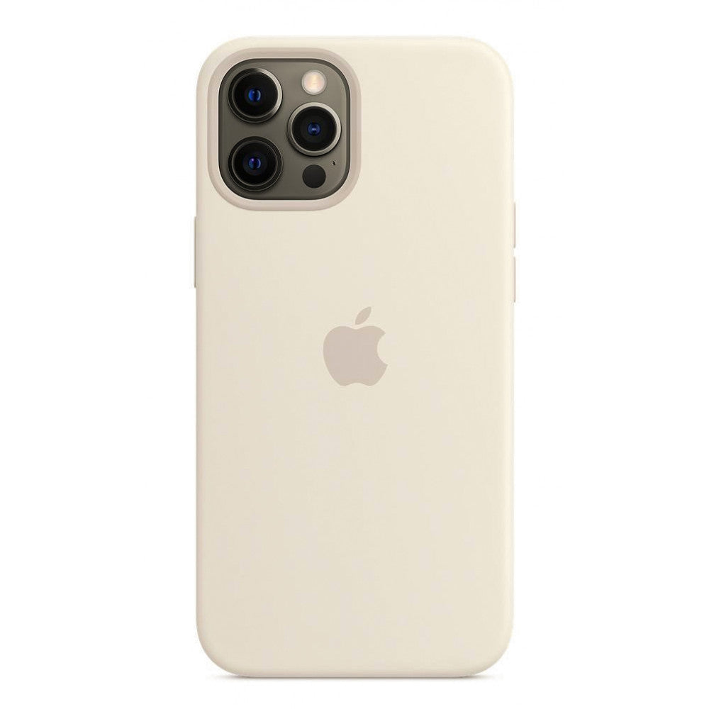 Original Silicone Case Full Size — iPhone 13 Pro Max 6.7"  — Antique White (11)