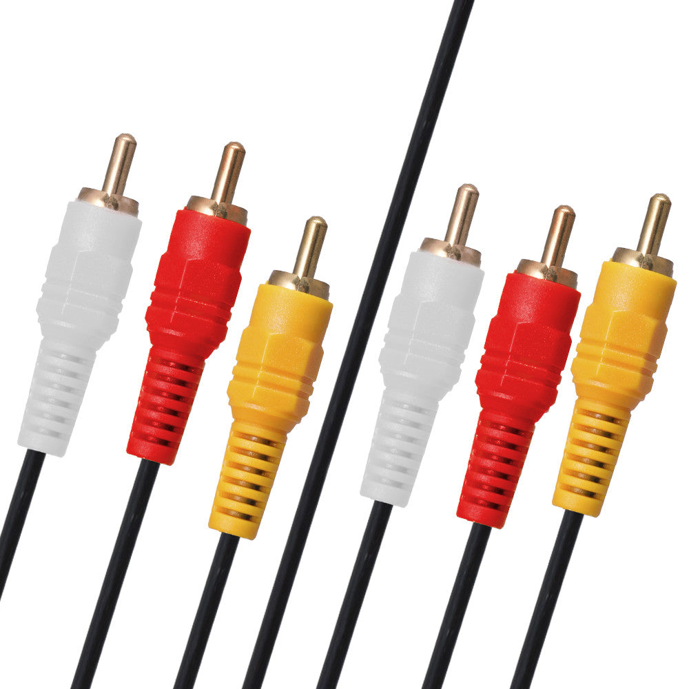 3 RCA To 3 RCA (1.5m) Silicone Cable