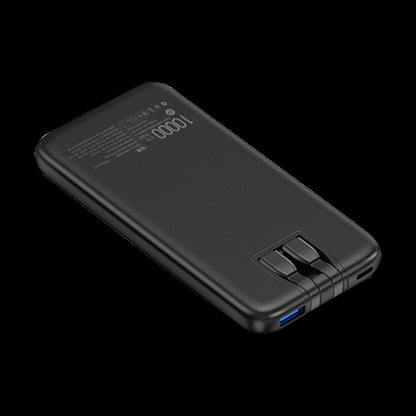 Power Bank 10000 mAh  PD — Veron PS1 & Type C 22,5w & Lightning 20w  Cables — Black