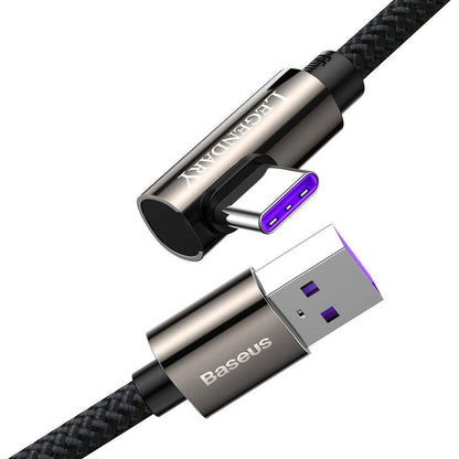 Кабель USB C 66W (1m) — Baseus (CATCS-B01) Legend Series Elbow Black