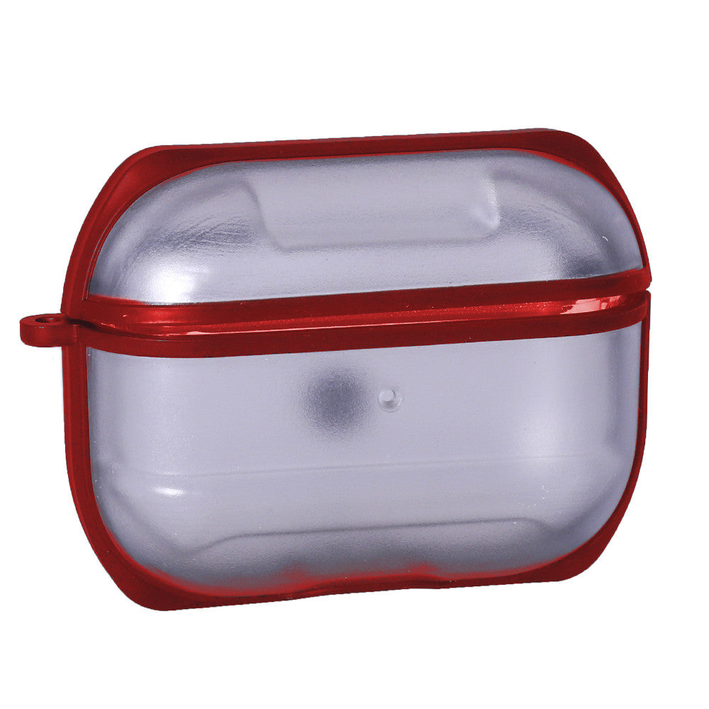 Airpods Pro Case — Eggshell PC With Sensitive Button — Red