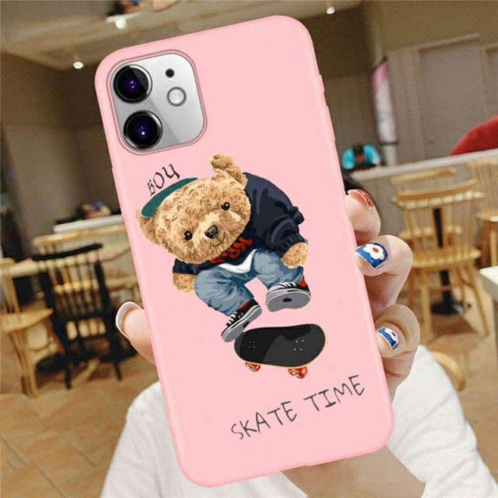 Cartoon Fun Slogan Bear TPU case — iPhone 13 Pro 6.1"