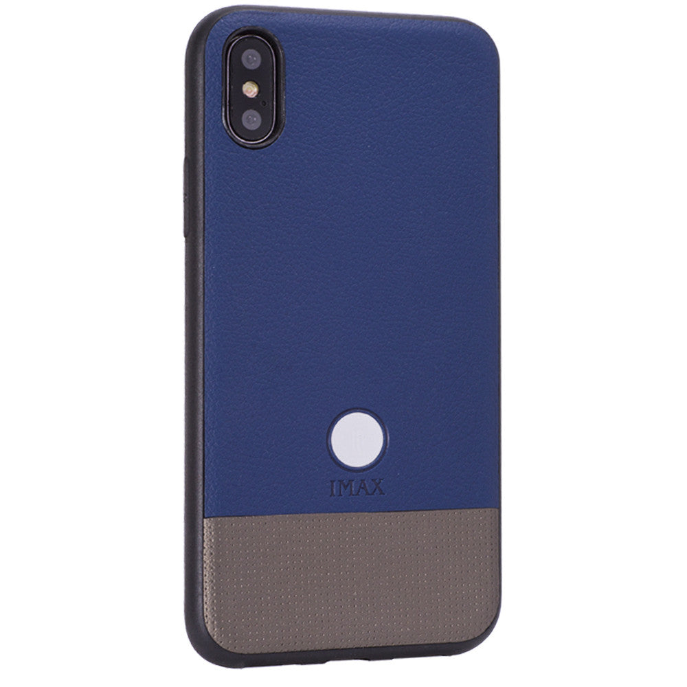 iMax Leather Back Cover — Samsung J5 2017(J530) — Blue