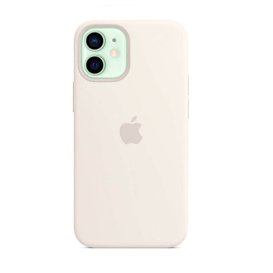 Silicone Case with MagSafe — iPhone 12 Mini 5.4"   — White