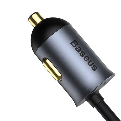 Car Charger | 120W | 3U | 1C | Extension Cord — Baseus (CCBT-B0G) Share Together PPS multi-port Fast charging Gray — CCBT-B0G Gray