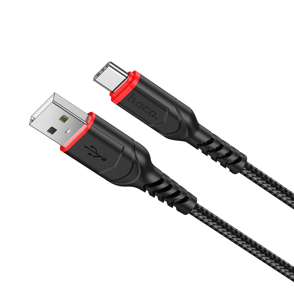 Кабель USB C 2.4A (1m) — Hoco X59 — Black