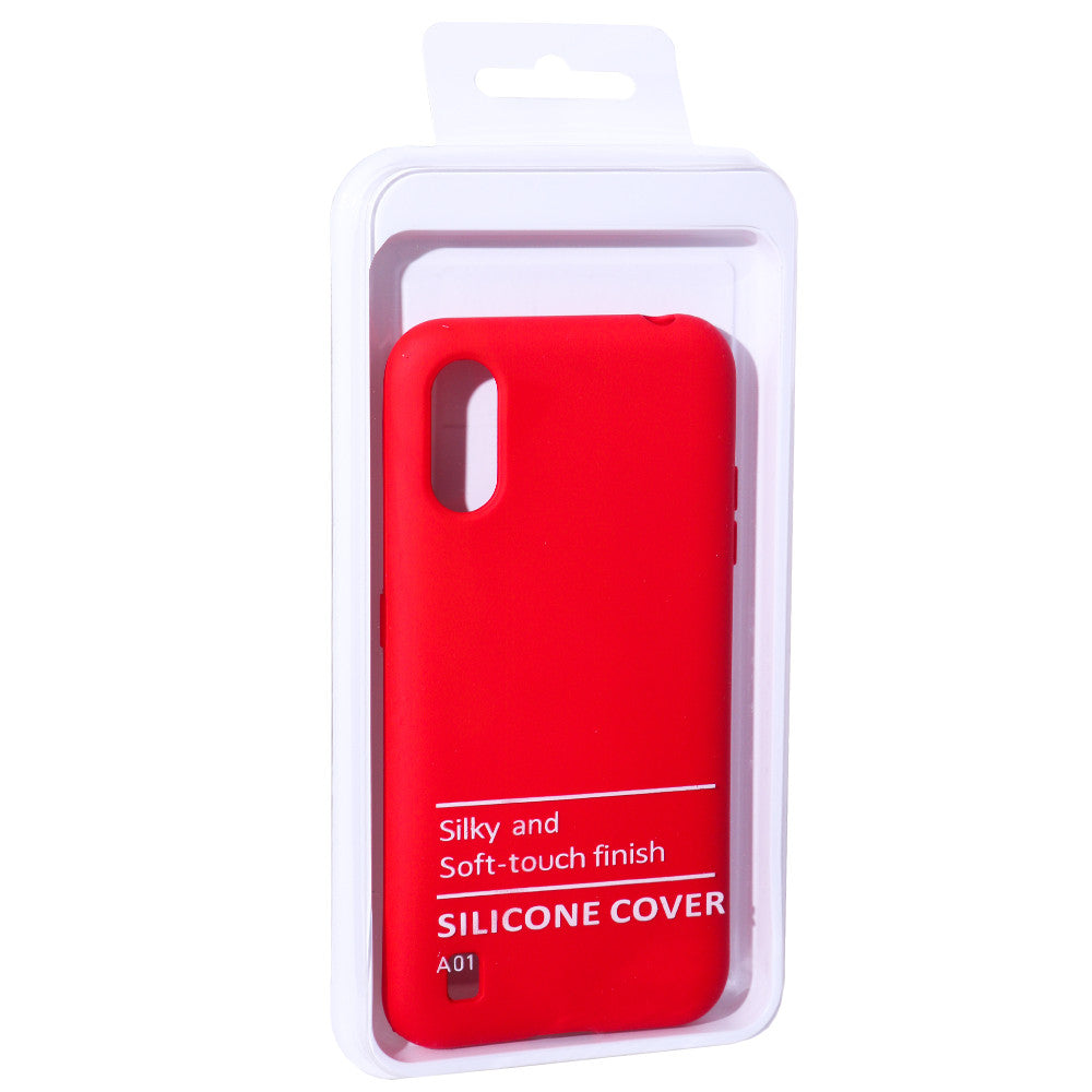 Original Silicone Case — Samsung A01 (A015F)   — Red (14)