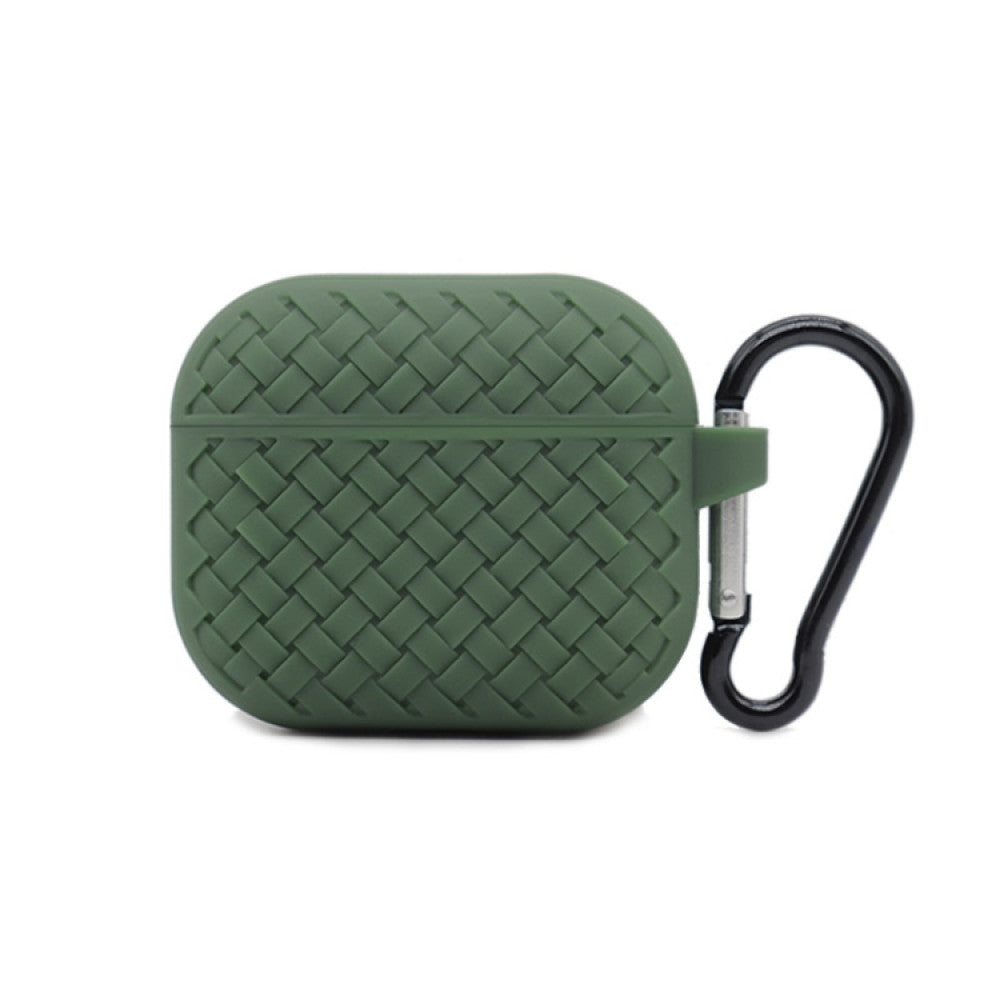 Airpods Case 1/2 — Fabric Pattern — Green