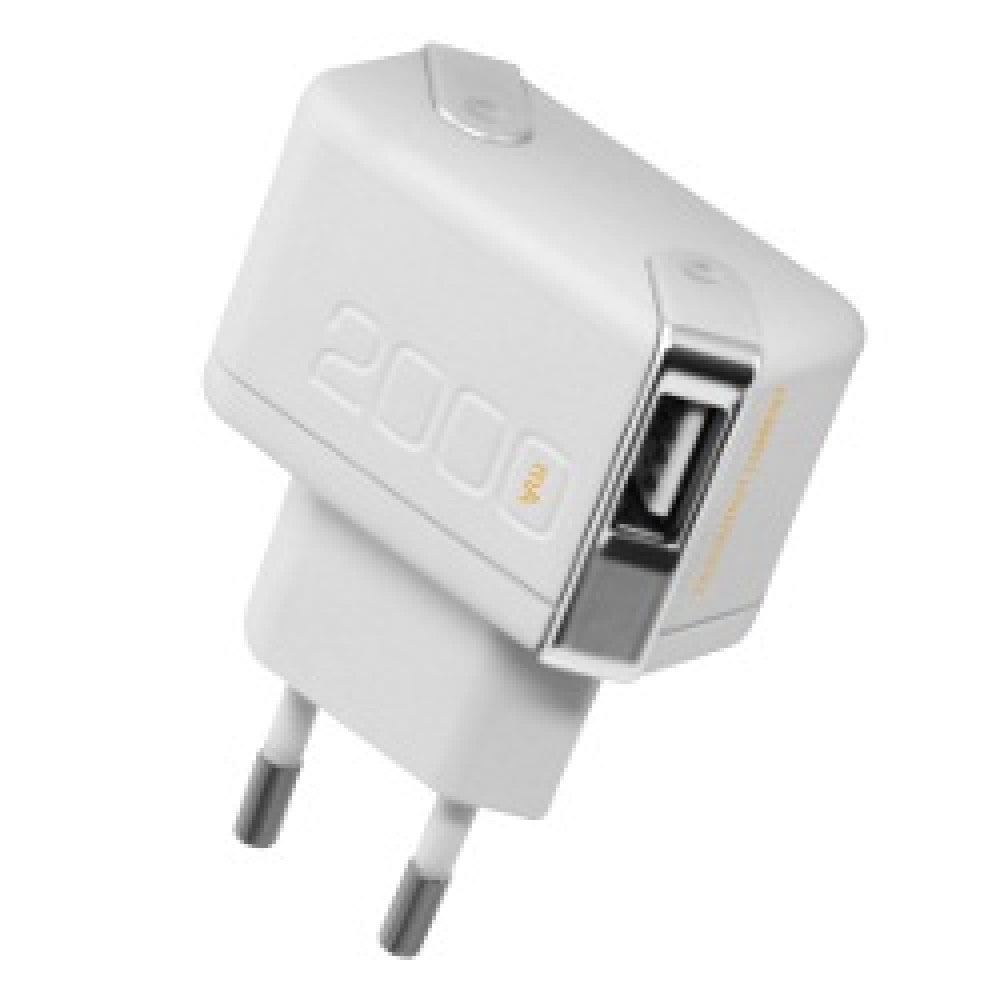 Home Charger | 2.0A | 2U | Lightning Cable (1m) — Unplug (TC2000M5IPH) White