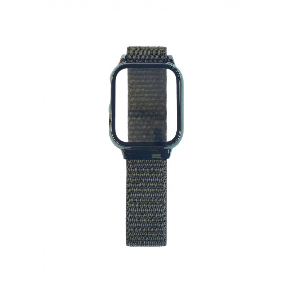 Ремінець Nylon with protective case — Apple Watch 42 mm | 44 mm | 45 mm | 49 mm — Gray