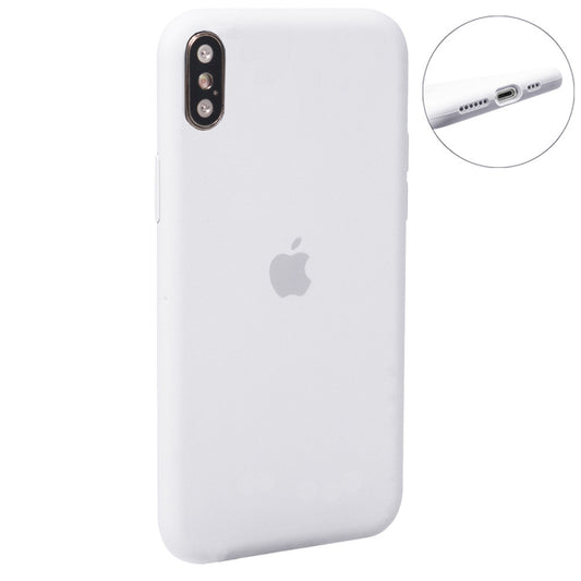 Original Silicone Case Full Size — iPhone X ; XS — White (9)