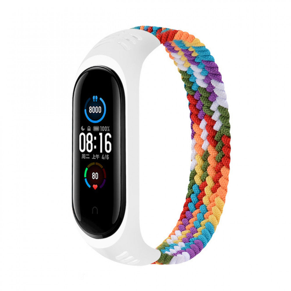 Ремінець Nylon Solo Loop — Xiaomi Mi Band 5 | 6 — Colorful