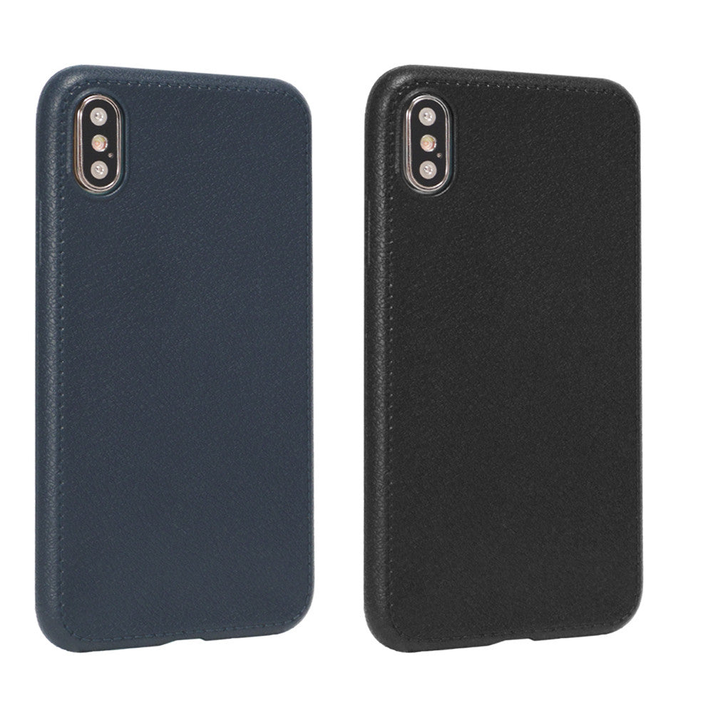 TPU Slim Leather Case — iPhone X ; Xs — Blue