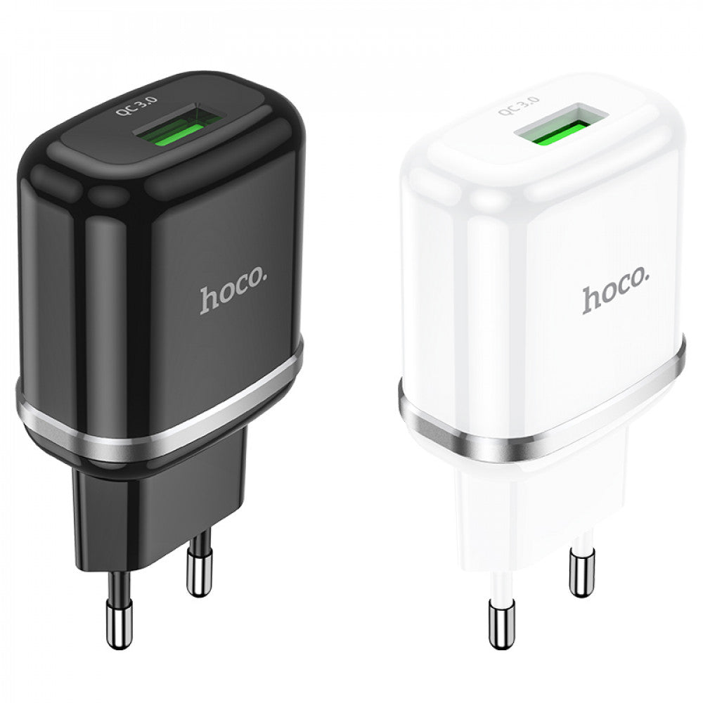 Home Charger | 18W | QC3.0 — Hoco N3 — White