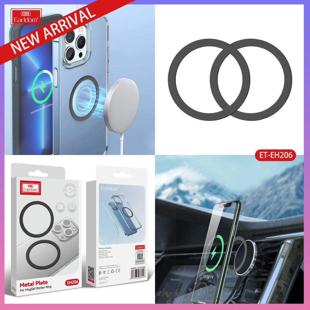 Набор пластин для магнитных холдеров 2шт ( круглый) Earldom ET-EH206