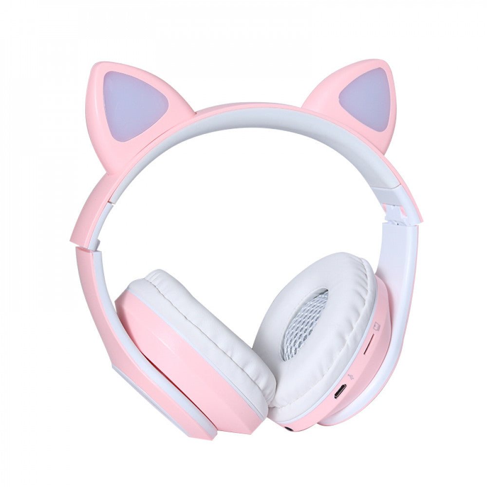 Навушники Bluetooth — TUCCI CT930 LED — Pink