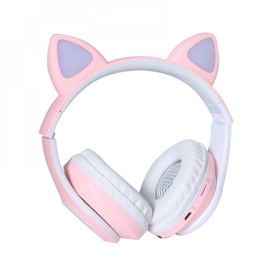 Навушники Bluetooth — TUCCI CT930 LED — Pink