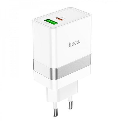 Home Charger | 30W | PD | QC3.0 — Hoco N21 pro — White