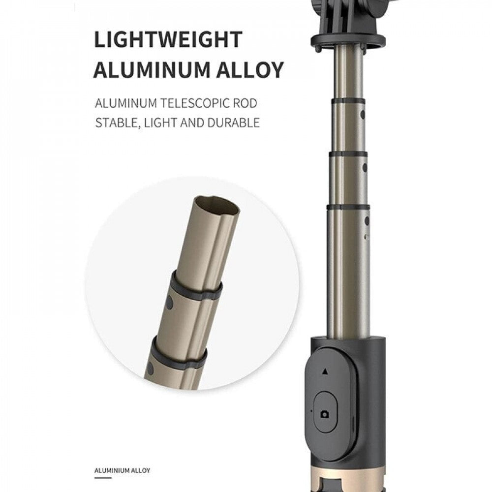 Monopod Tripod | Button Bluetooth | Ring LED Lamp | Q07