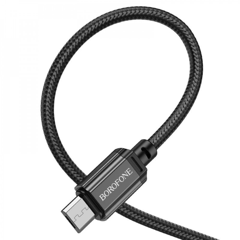 Кабель Micro 2.4A (1m) — Borofone BX87 — Black