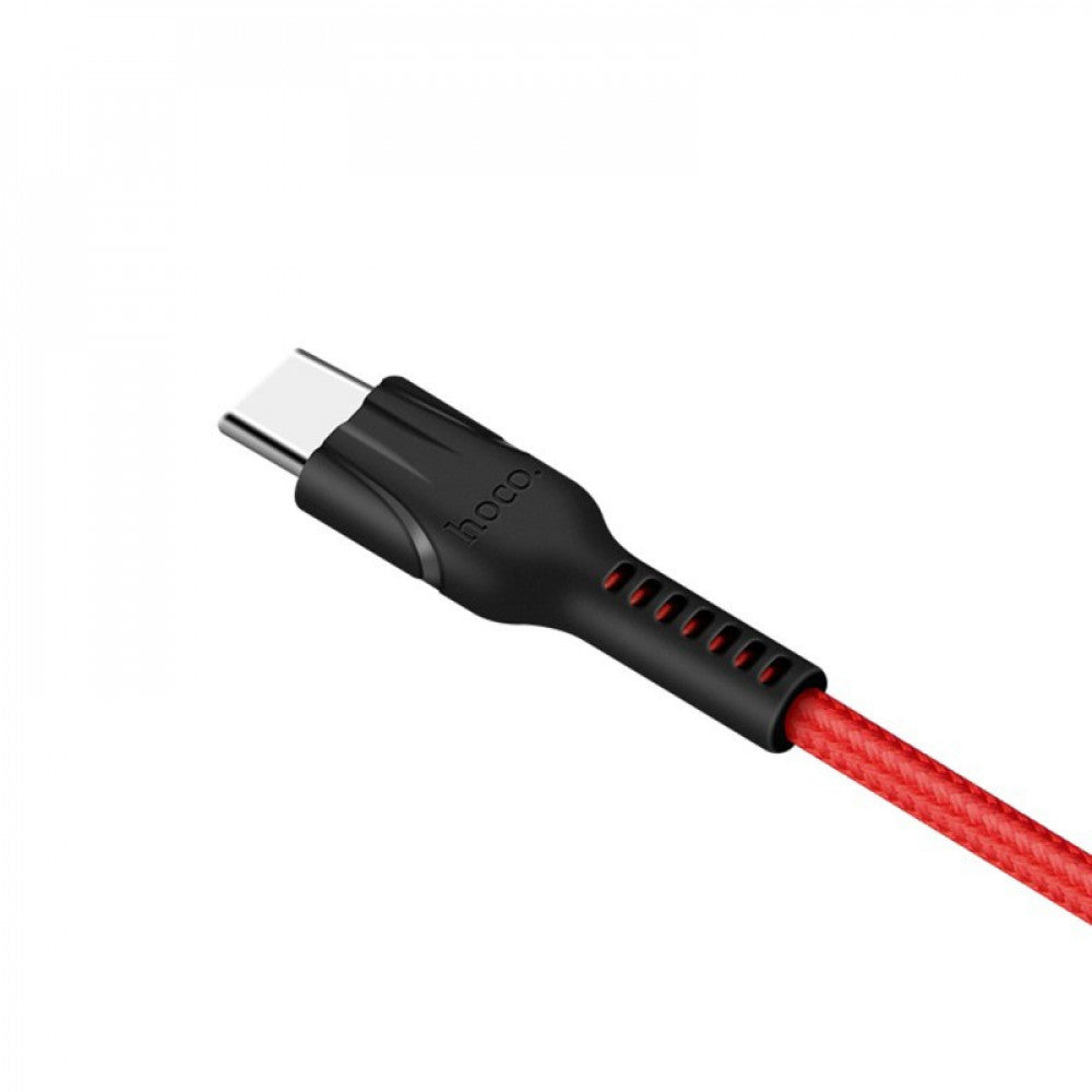 Кабель USB C 2.4A (1.2m) — Hoco U31 — Black