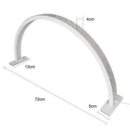 Светодиодный светильник F-624 в форме полумесяца для ногтей, для наращивания ресниц, татуировки бровей, макияжа 72х36 см — White