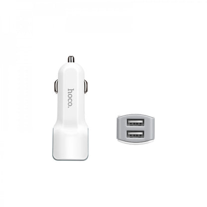 Car Charger | 2.4A | 2U — Hoco Z23 White