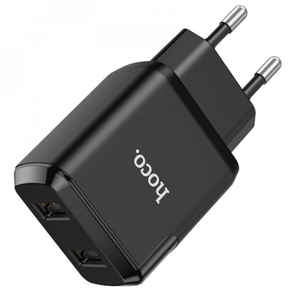 Home Charger | 2.1A | 2U — Hoco N7 — Black