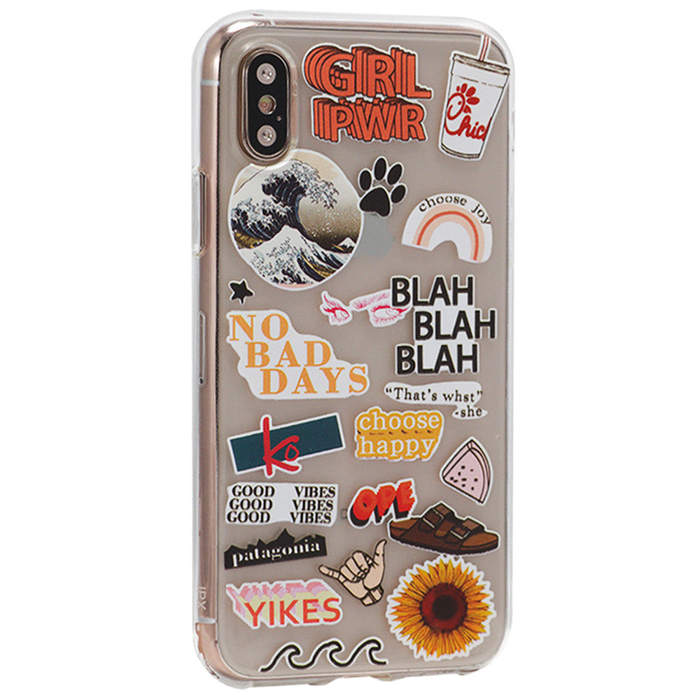 Stickers Series TPU Case — iPhone XS Max — Design 12