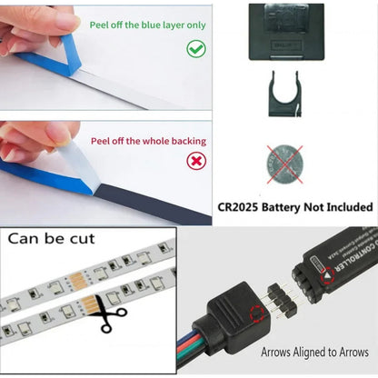 LED лента RGB 5050 15м c пультом 5V