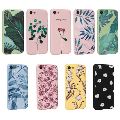 Flowers Series Silicone Matte Case — iPhone 7 ; 8 — Design 3