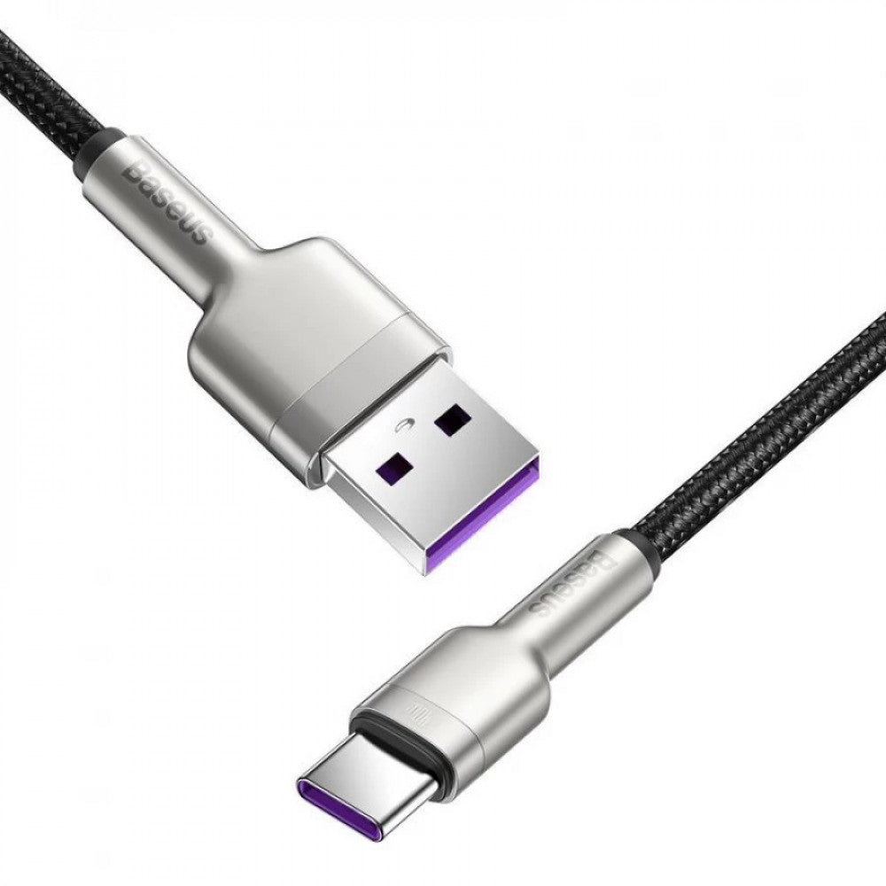 Кабель USB C 40W (0.25m) — Baseus (CATJK-01) Cafule Series Metal Data — CATJK-01 Black