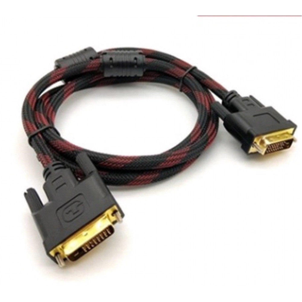 Кабель DVI (M) - DVI (M) — 3m — Black&Red