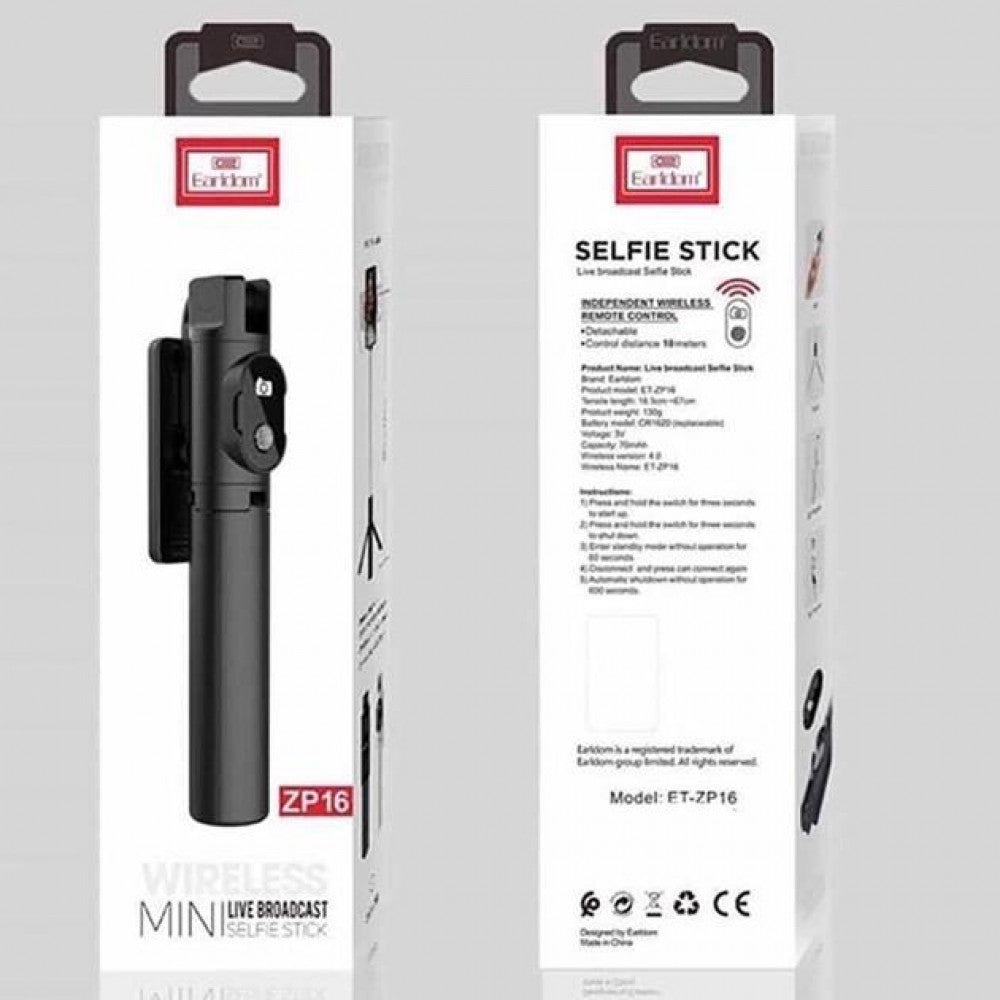 Monopod Tripod For Mobile | Bluetooth | 0.67m | Earldom ET-ZP16