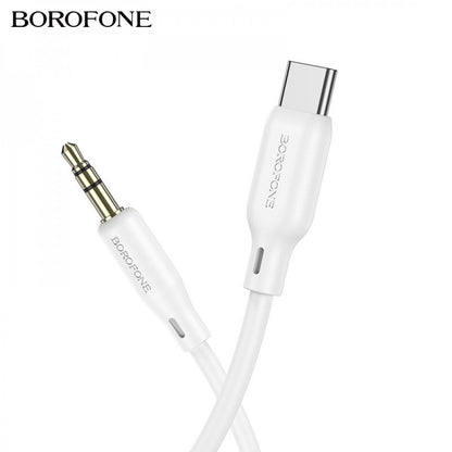 Кабель Aux to USB C (1m) — Borofone BL18 — Black