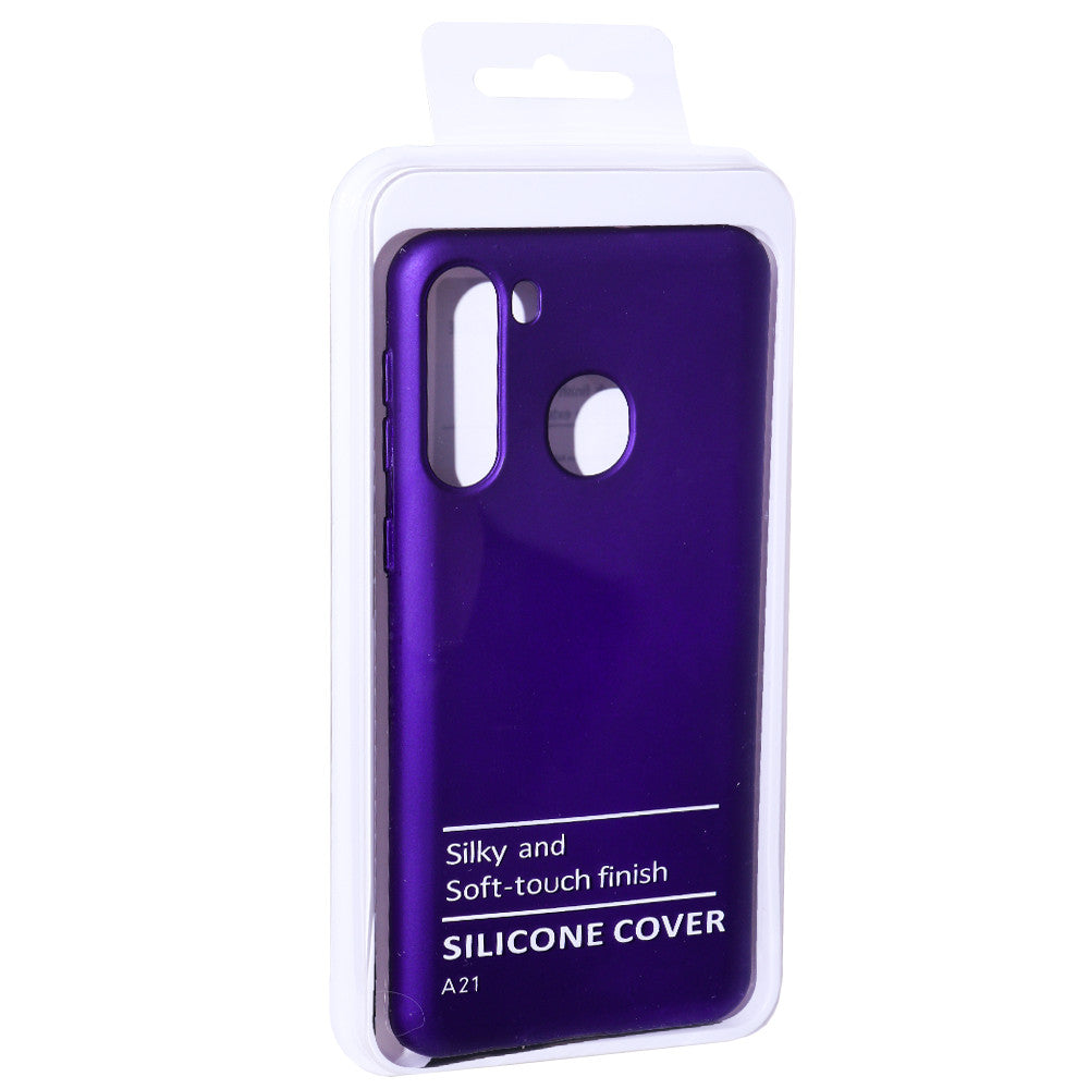 Original Silicone Case — Samsung A21 2019  — Ultraviolet (16)