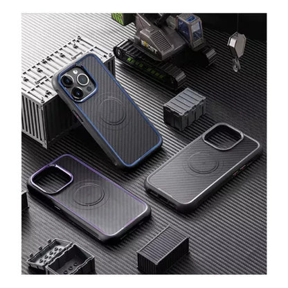 Rock Kevlar Series TPU Case with Magsafe — iPhone 15 Pro Max — Titanium Blue