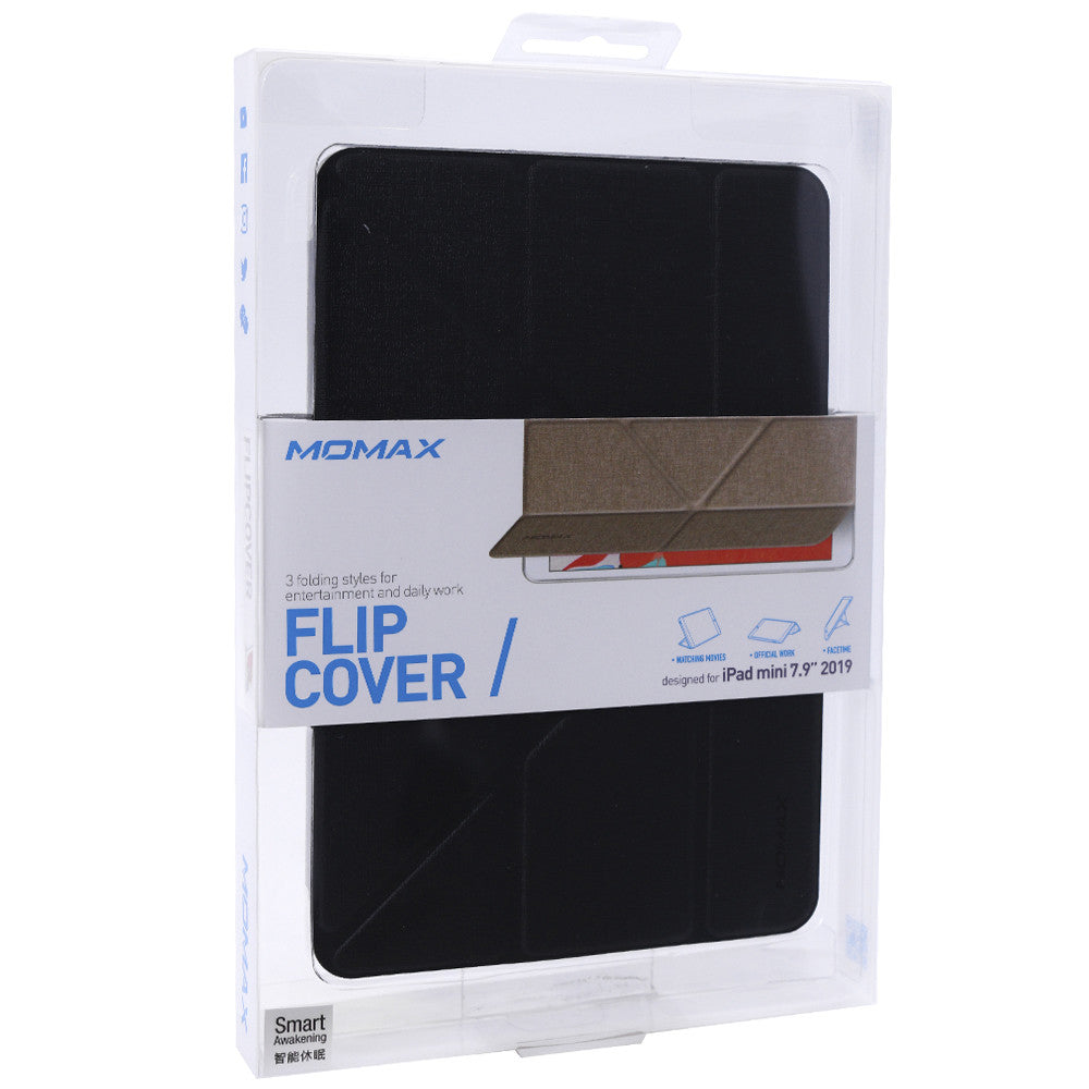 Momax FCAP19M5 Flip Cover — iPad Mini 2019 — Black