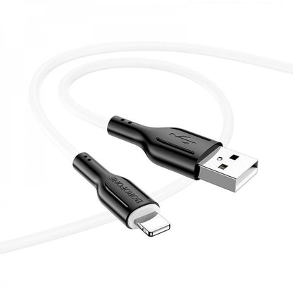 Кабель Lightning 2.4A (1m) — Borofone BX63 — Black & White